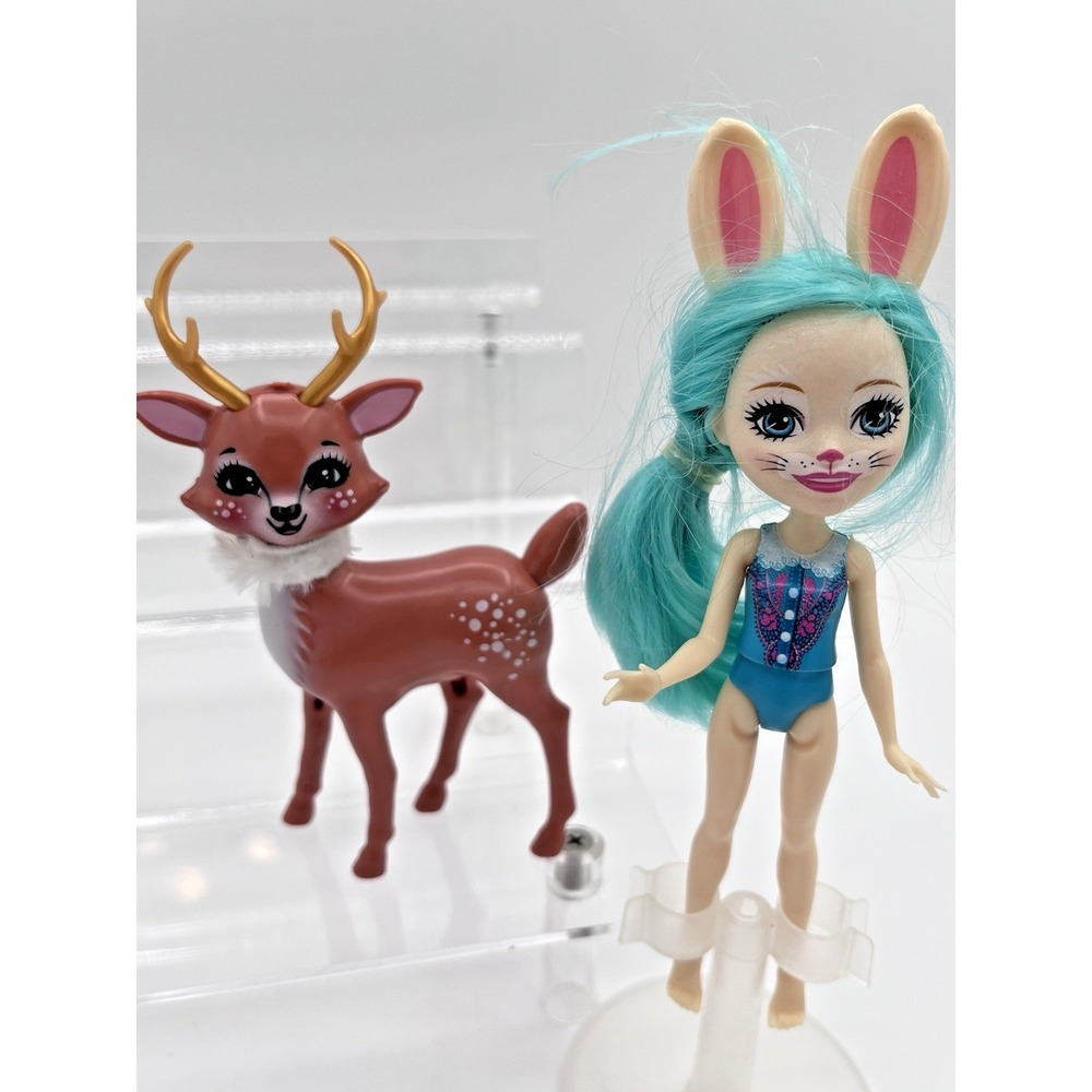 Enchantimals Garden Magic Danessa Deer & Fluffy Bunny Doll Mattel FDG01 2016